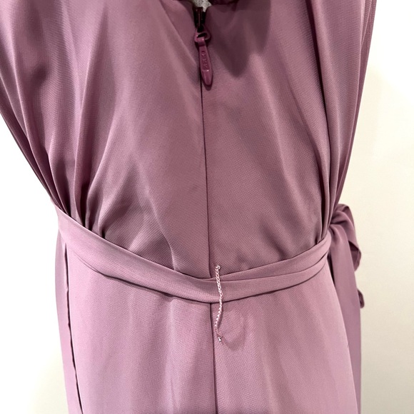 NWT JJshouse A-Line V-neck Asymmetrical Chiffon
Bridesmaid Dress Size 14 - Picture 7 of 13